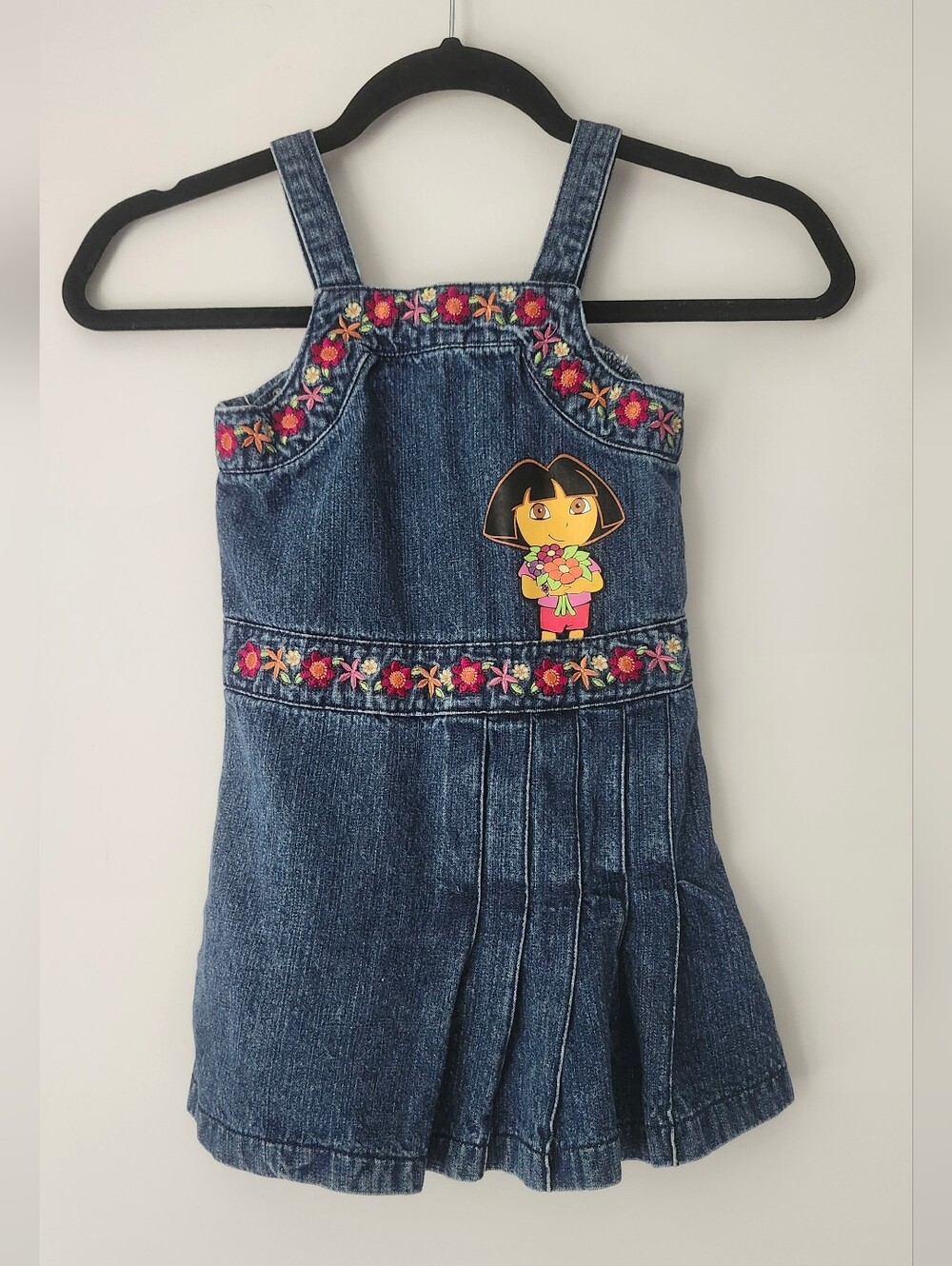 Vintage Dora The Explorer Demin Embroydered Dress 3X